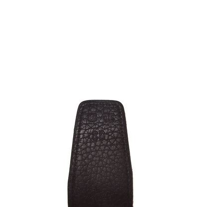 Hermes Box Togo 32mm H Belt 80 Black Chocolate 6 of 8