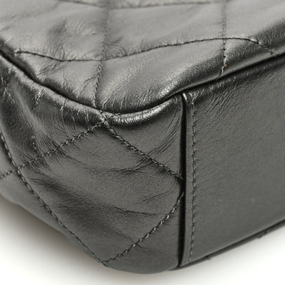 Chanel Metallic Calfskin Pearl Quilted CC Mini Camera Case Ruthenium 9 of 11