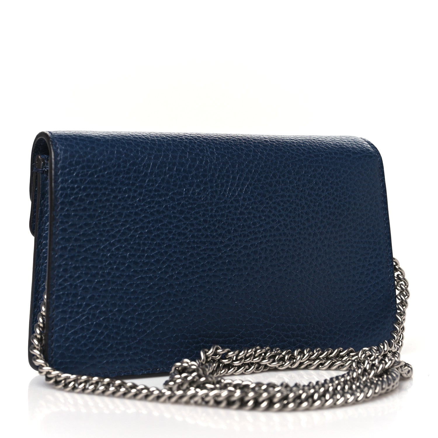 Gucci Dollar Calfskin Crystal Super Mini Dionysus Shoulder Bag Blue Agata Black Diamond 3 of 9
