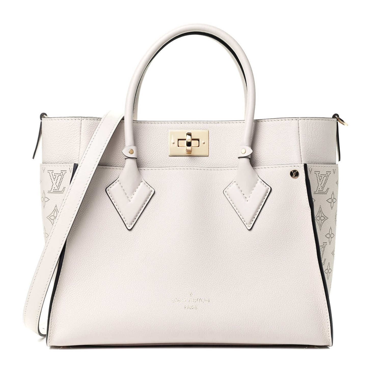 Calfskin Monogram On My Side Greige