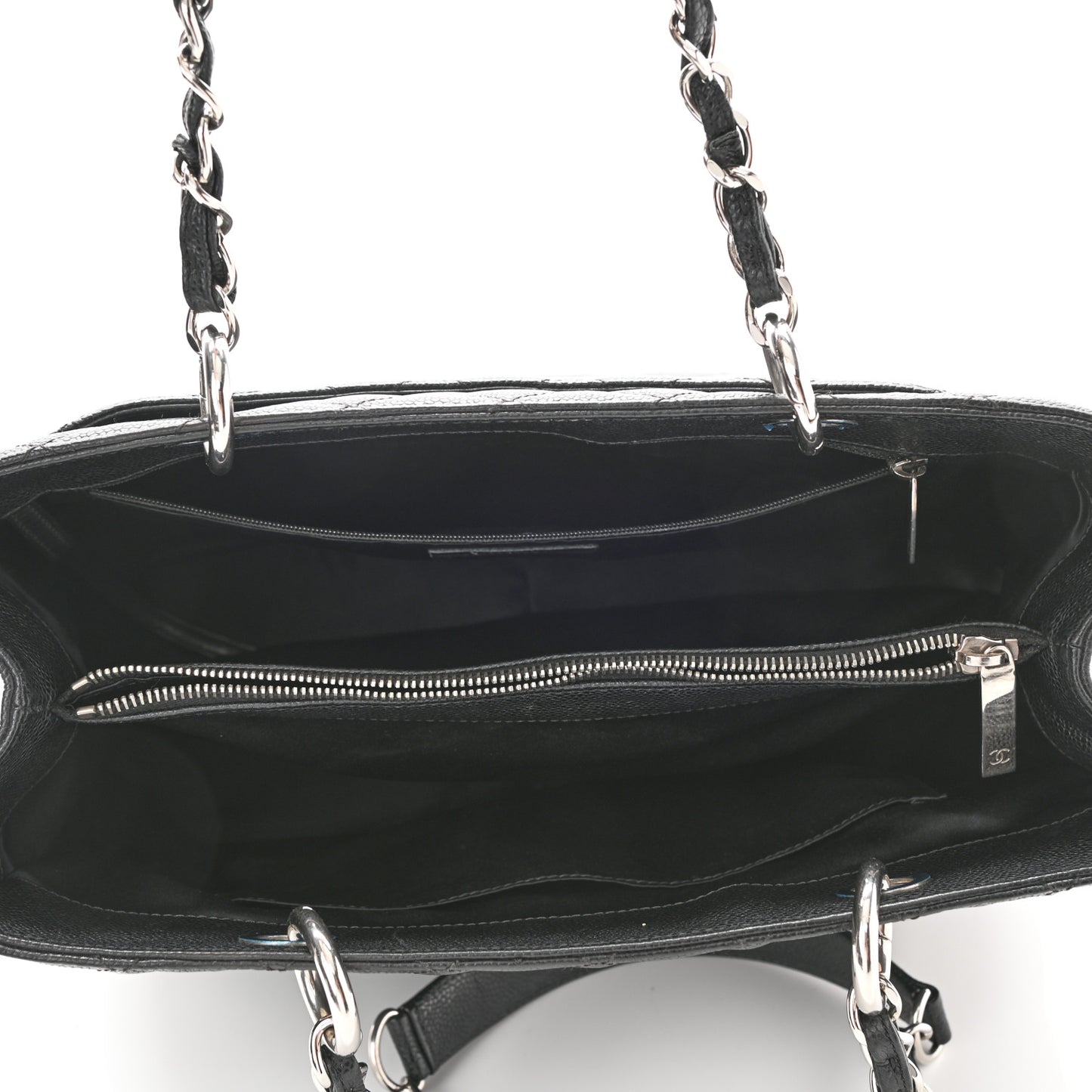 Caviar Quilted Grand Shopping Tote GST Black