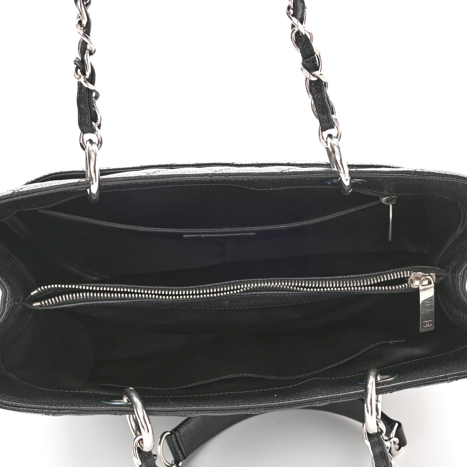 Chanel Caviar Quilted Grand Shopping Tote GST Black 5 of 12