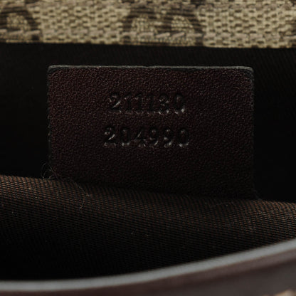 Gucci GG Plus Monogram Web Medium Flap Messenger Beige Dark Brown 7 of 7