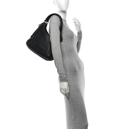 Chanel Grained Calfskin Tassel Hobo Black 2 of 15
