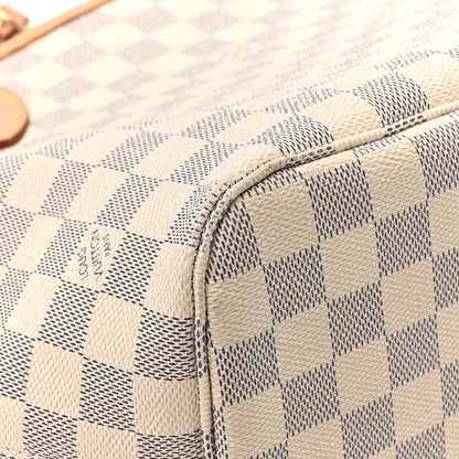 Louis Vuitton Damier Azur Neo Neverfull MM Rose Ballerine 19 of 20