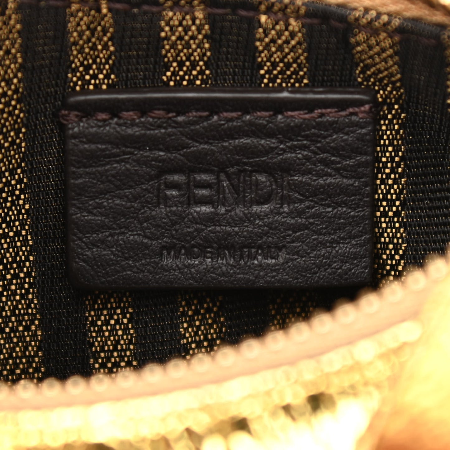 Rock Millenium Nano Fendigraphy Hobo Charm Gold
