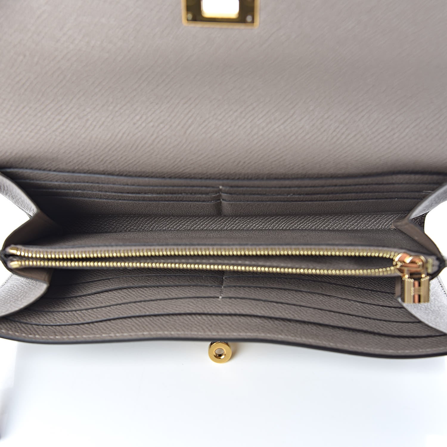 Hermes Epsom Kelly Longue Wallet Gris Asphalte 5 of 8