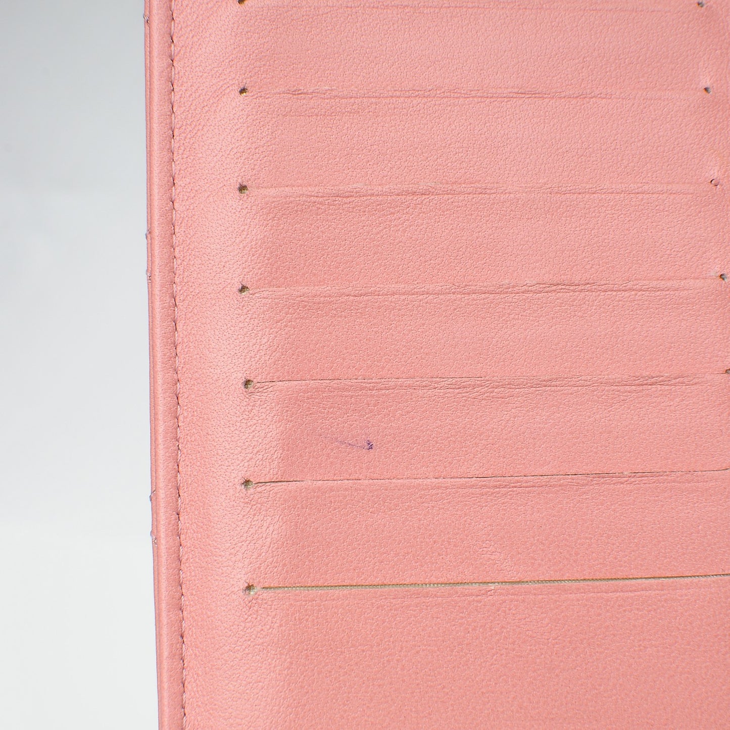 Lambskin Quilted Yen Wallet Pink