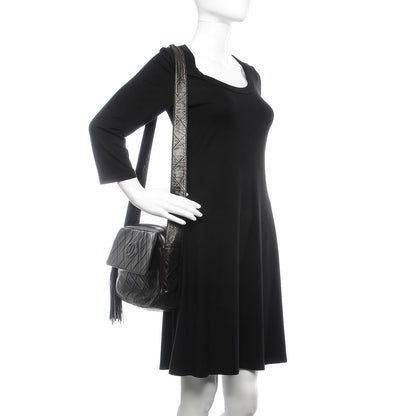 Chanel Lambskin Quilted Tassel Camera Case Black 2 of 10