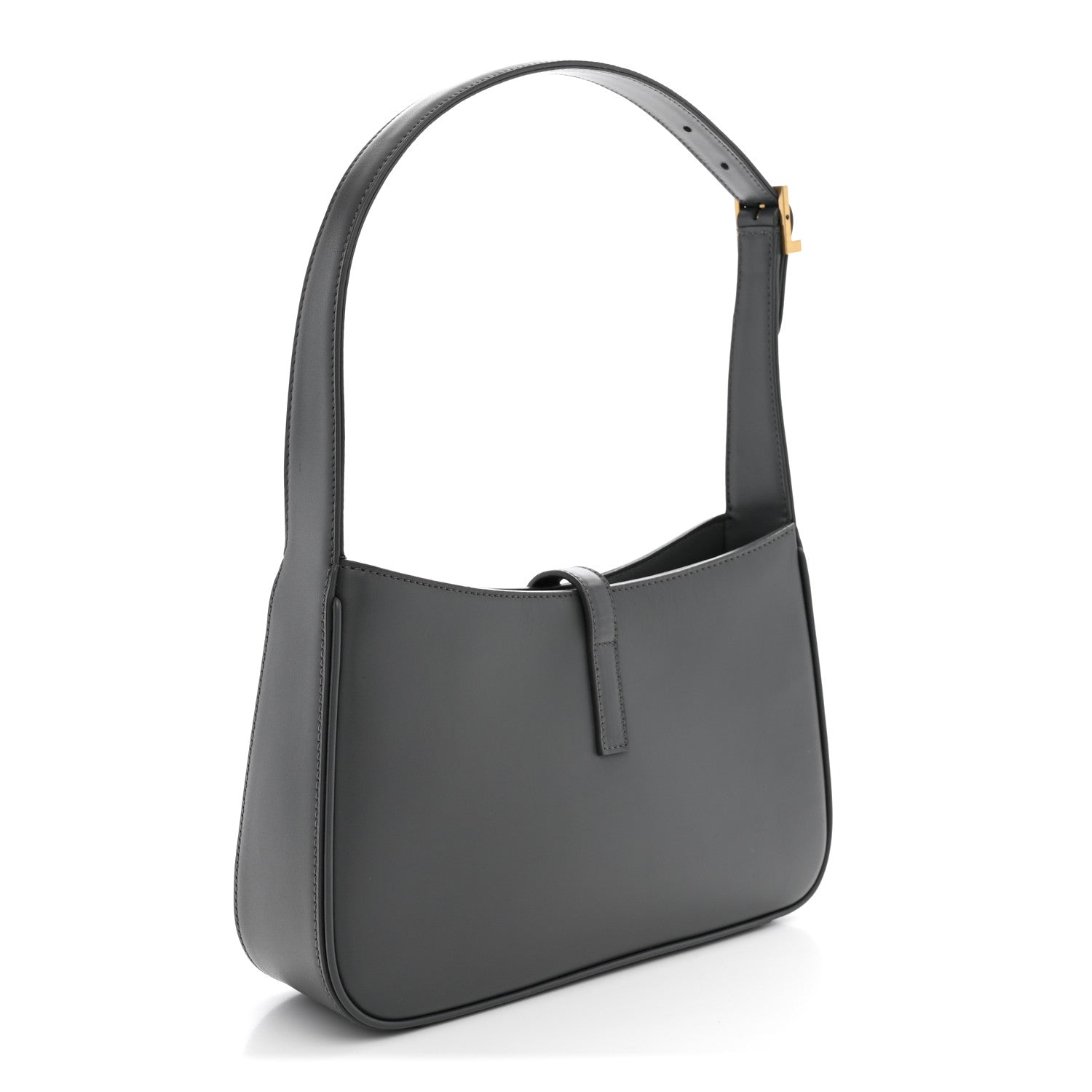 Saint Laurent Smooth Calfskin Le 5 A 7 Hobo Storm 2 of 9