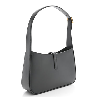 Saint Laurent Smooth Calfskin Le 5 A 7 Hobo Storm 2 of 9