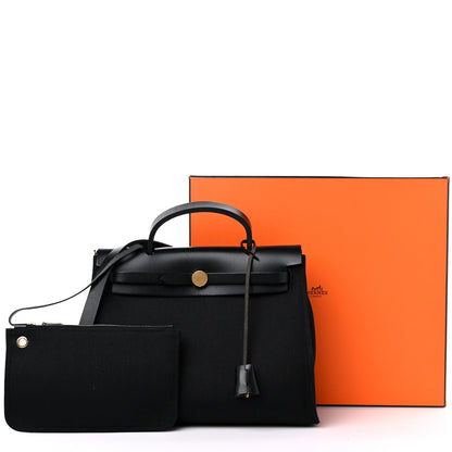 Hermes Toile Herbag Zip PM 31 Black 12 of 12