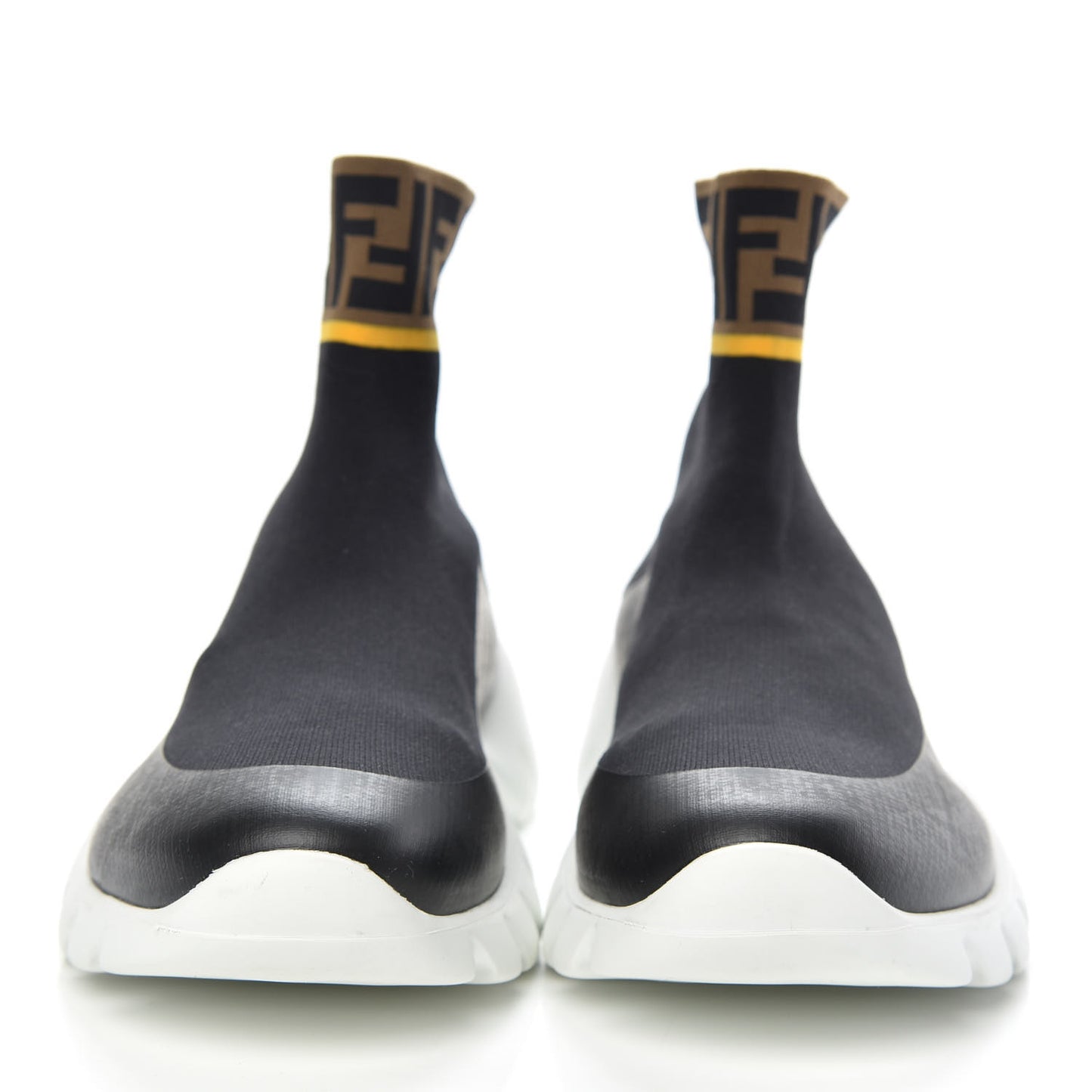 Jersey FF Mania Mens High Top Sock Sneakers 11 Black Tobacco Yema