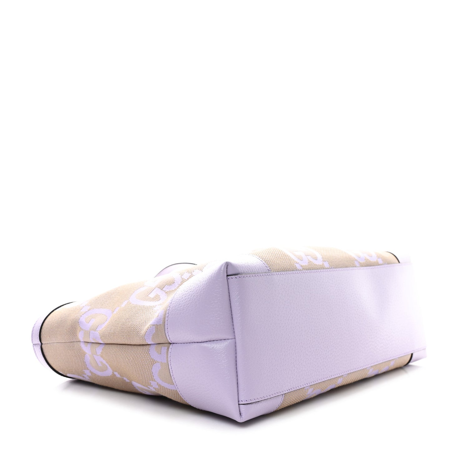 Monogram Jumbo GG Textured Dollar Calfskin Medium Ophidia Shopping Tote Beige Lapis