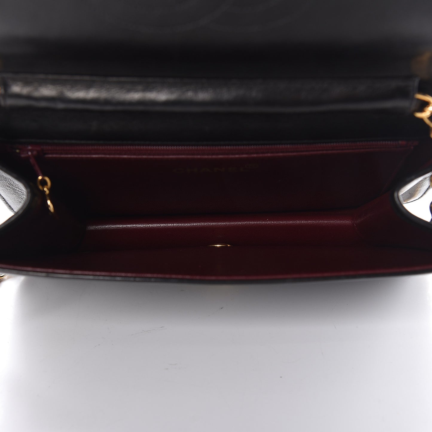 Lambskin Quilted Small Single Flap Black