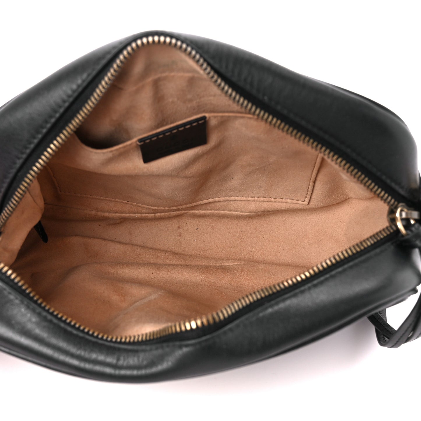 Calfskin Matelasse Small GG Marmont Chain Shoulder Bag Black