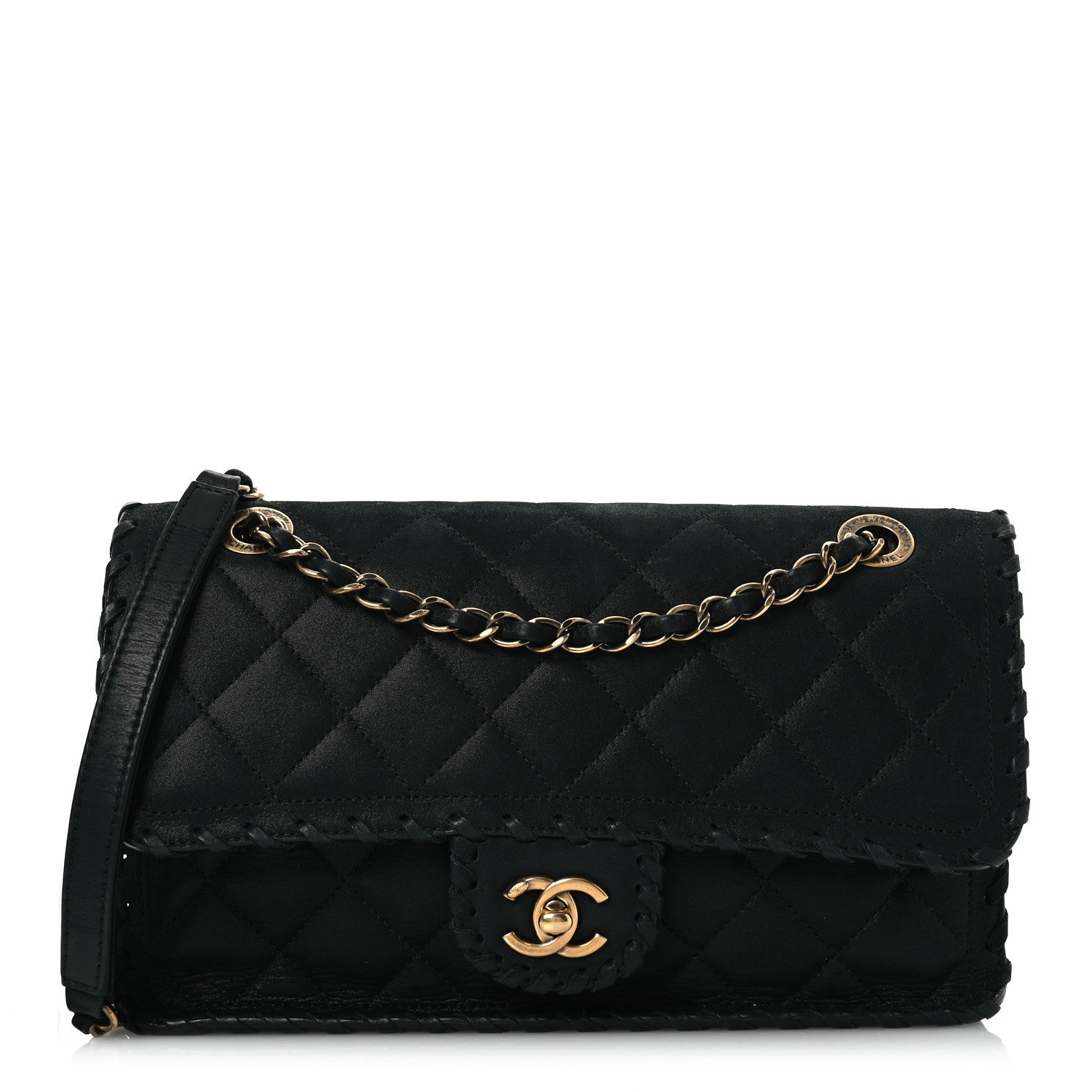Chanel Iridescent Calfskin Small Happy Stitch Flap Black 1 of 13