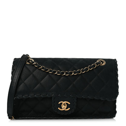 Chanel Iridescent Calfskin Small Happy Stitch Flap Black 1 of 13