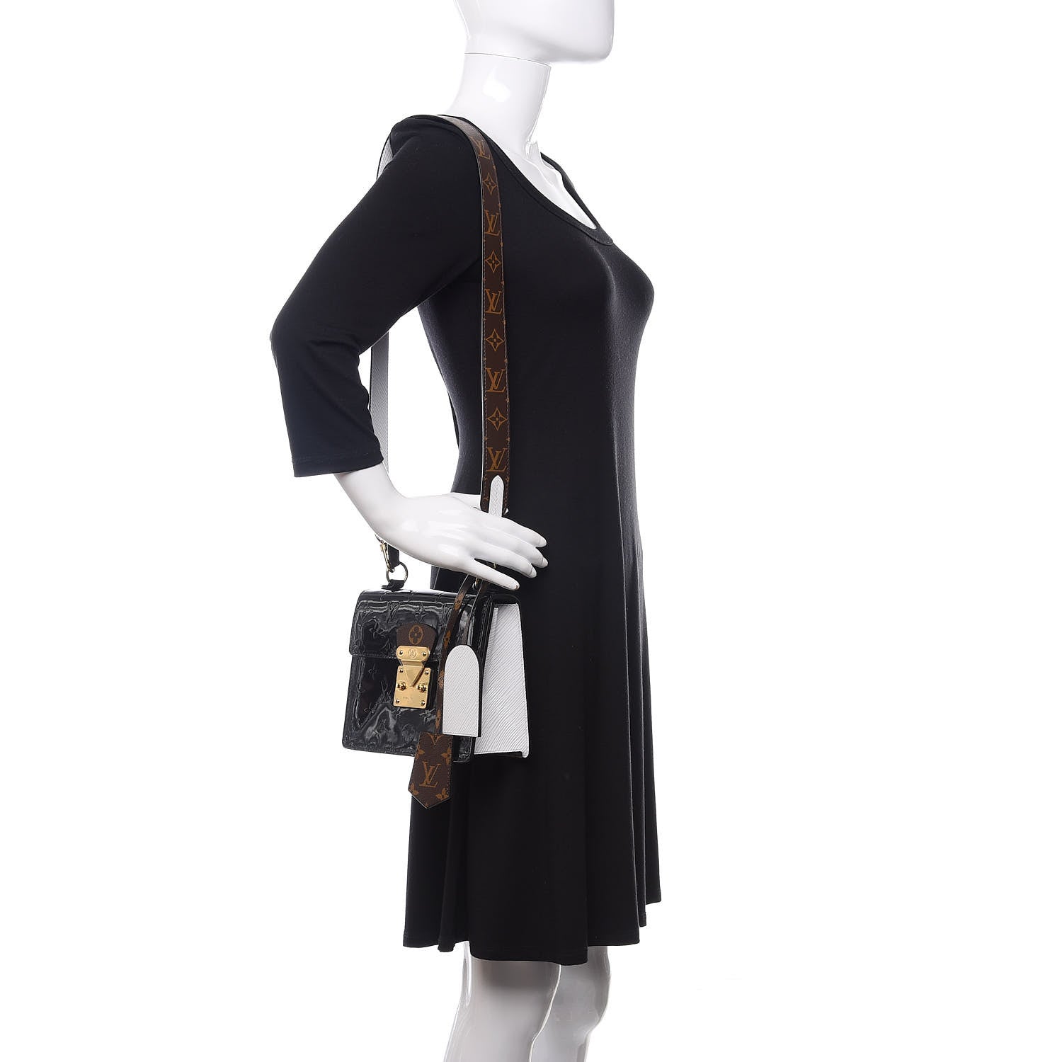 Louis Vuitton Vernis Epi Monogram Spring Street Black 2 of 11