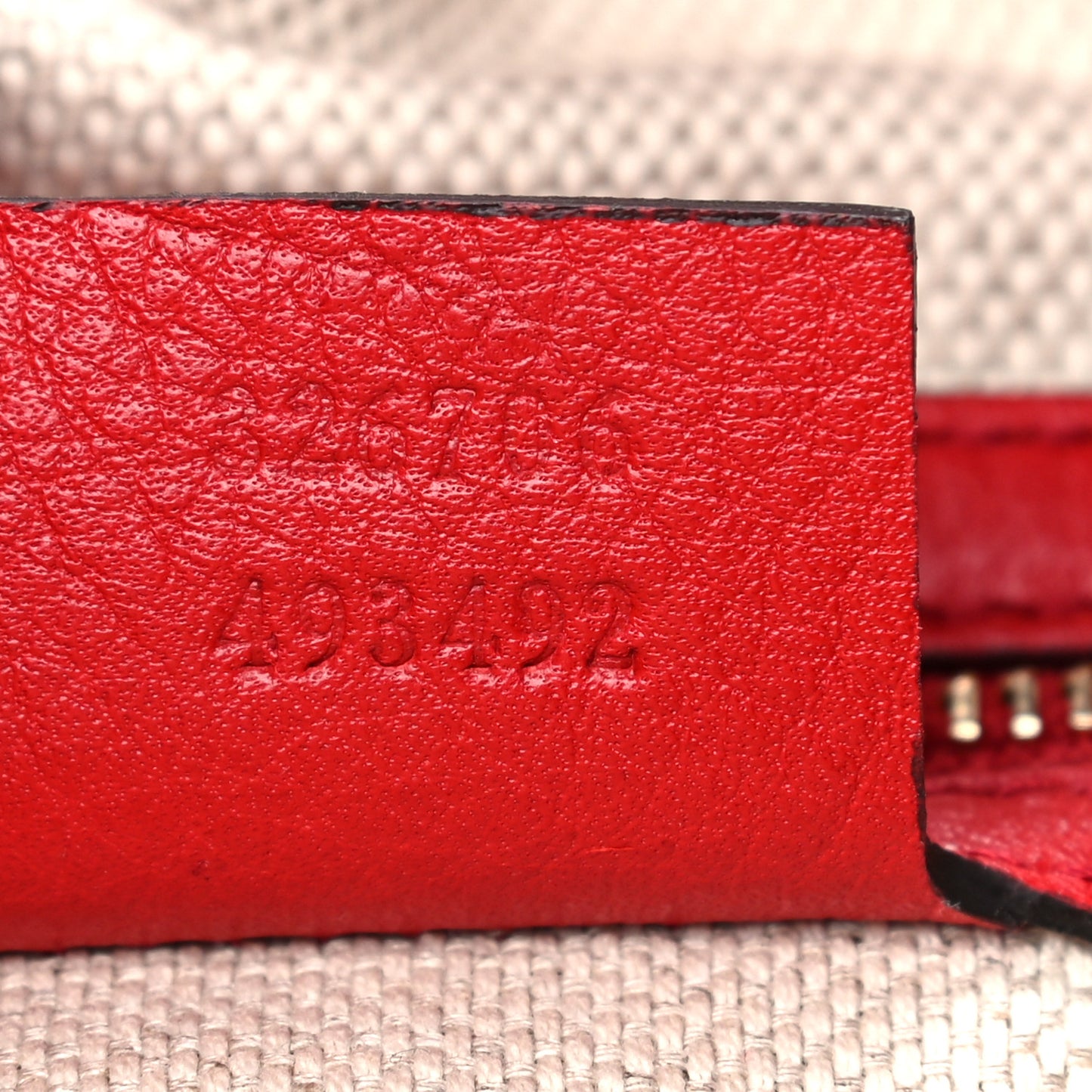 Pebbled Calfskin Medium Soho Chain Hobo Red