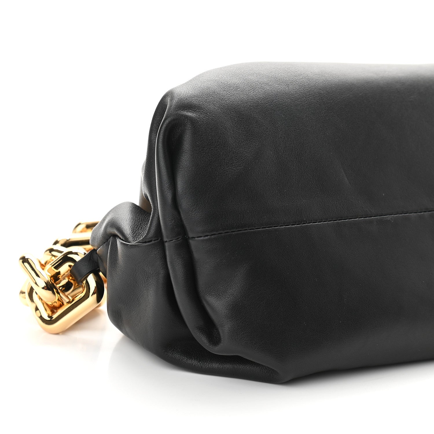 Bottega Veneta Calfskin The Pouch Chain Black 9 of 10
