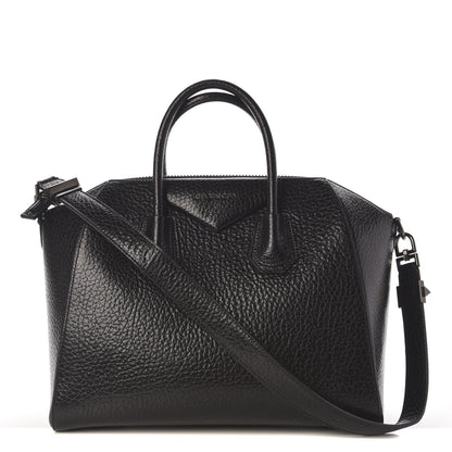 Givenchy Pebbled Calfskin Medium Antigona Black 1 of 10