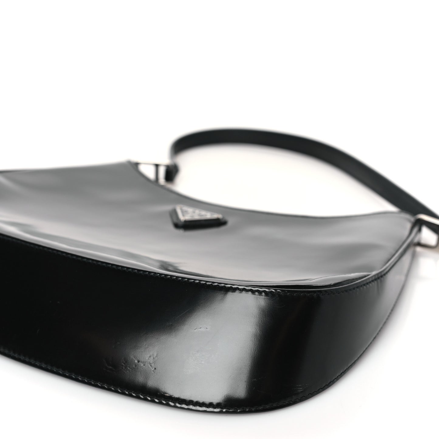Spazzolato Cleo Shoulder Bag Black