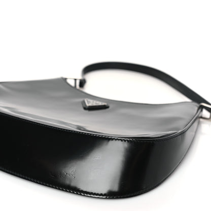 Prada Spazzolato Cleo Shoulder Bag Black 8 of 8
