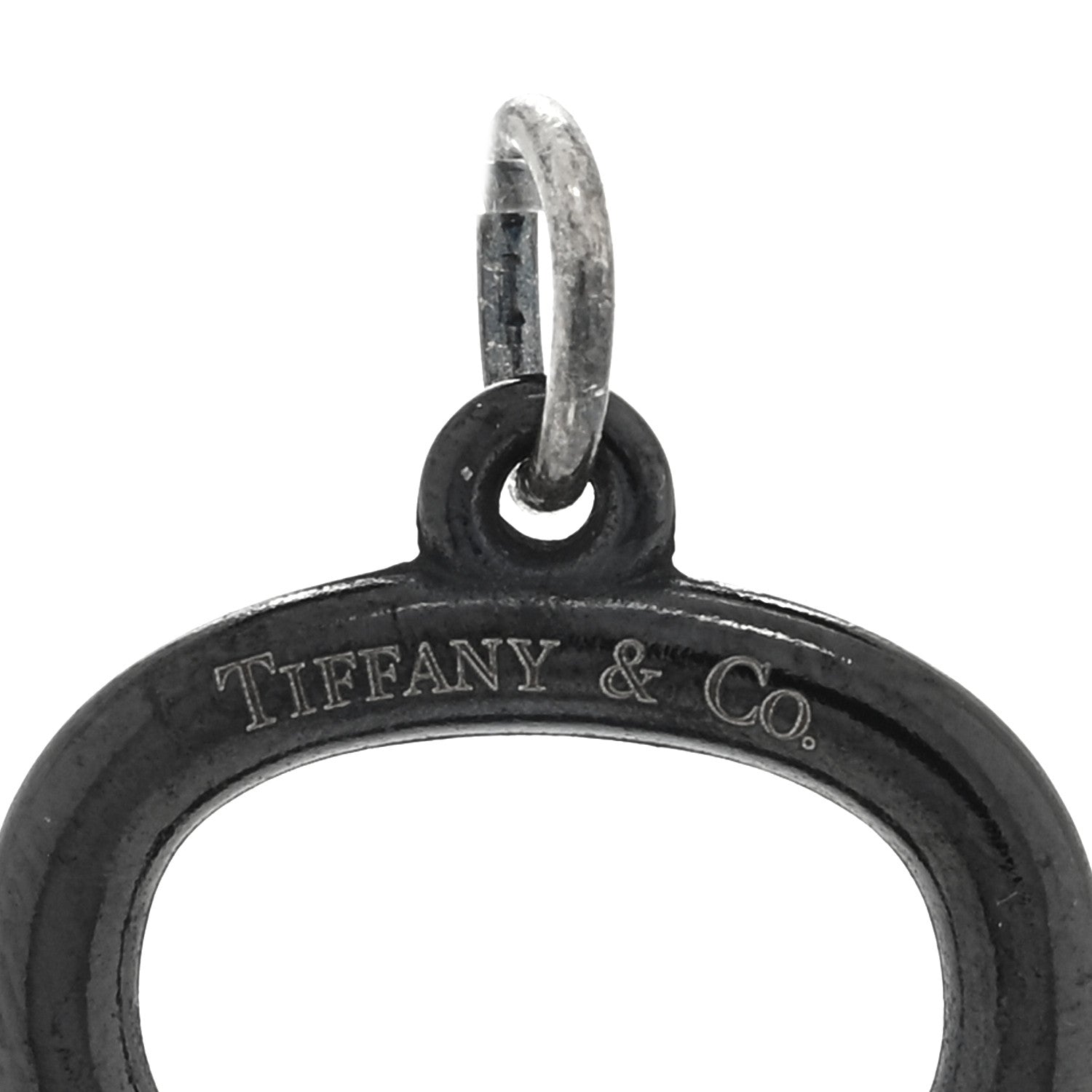 Tiffany Black Titanium Oval Key Pendant 3 of 3