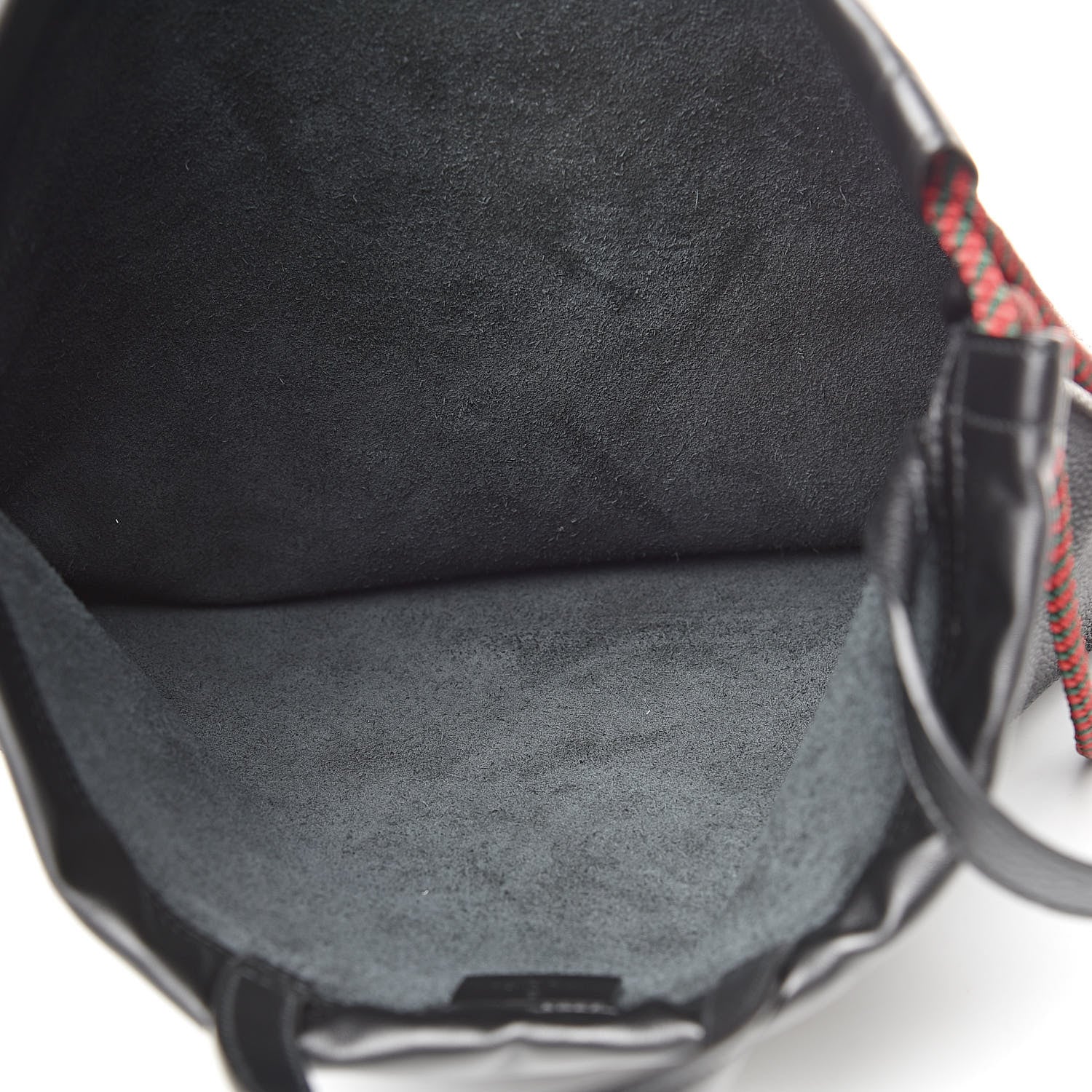Gucci Calfskin Logo Drawstring Backpack Black 6 of 12