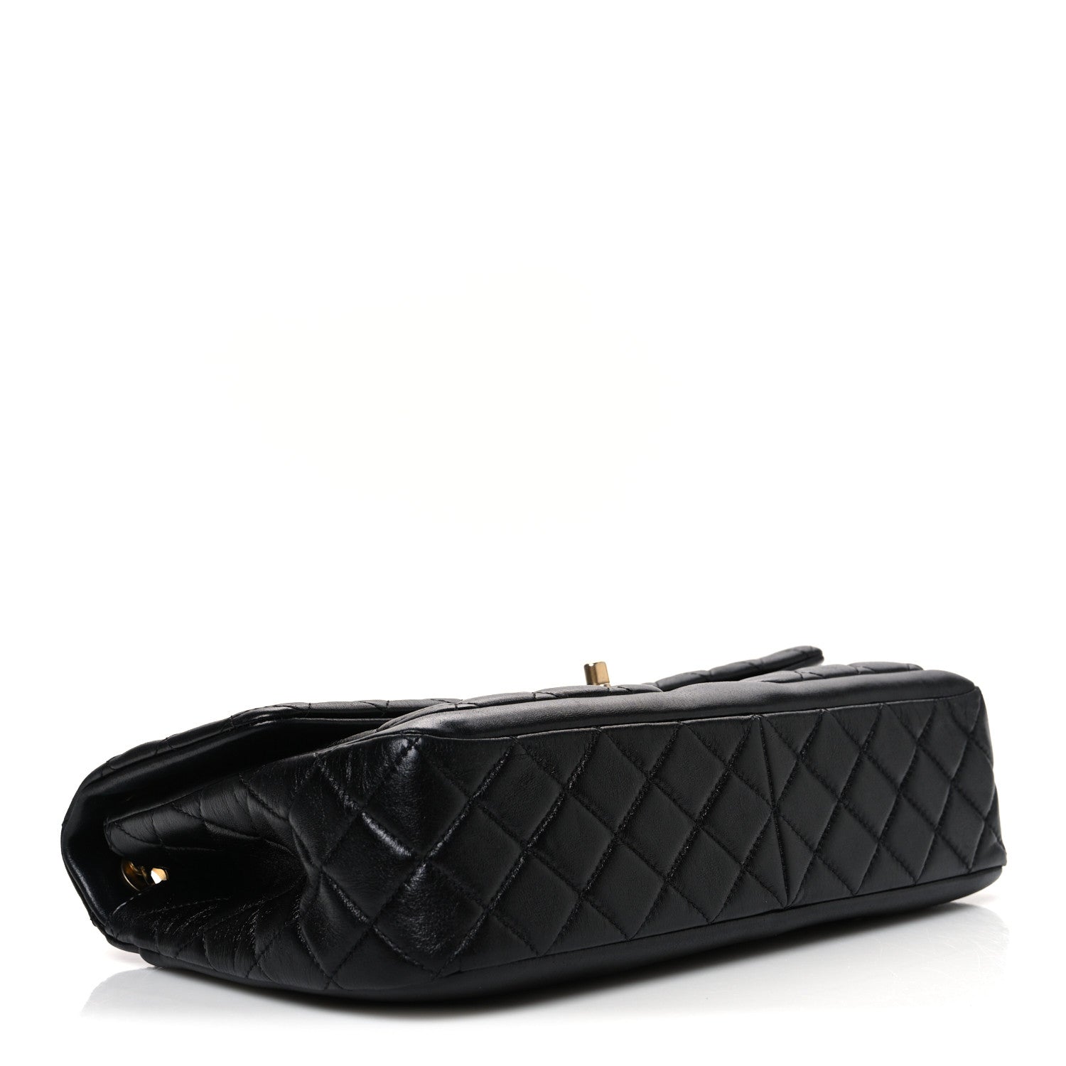 Chanel Shiny Lambskin Quilted Daily Friend Flap Black 4 of 10