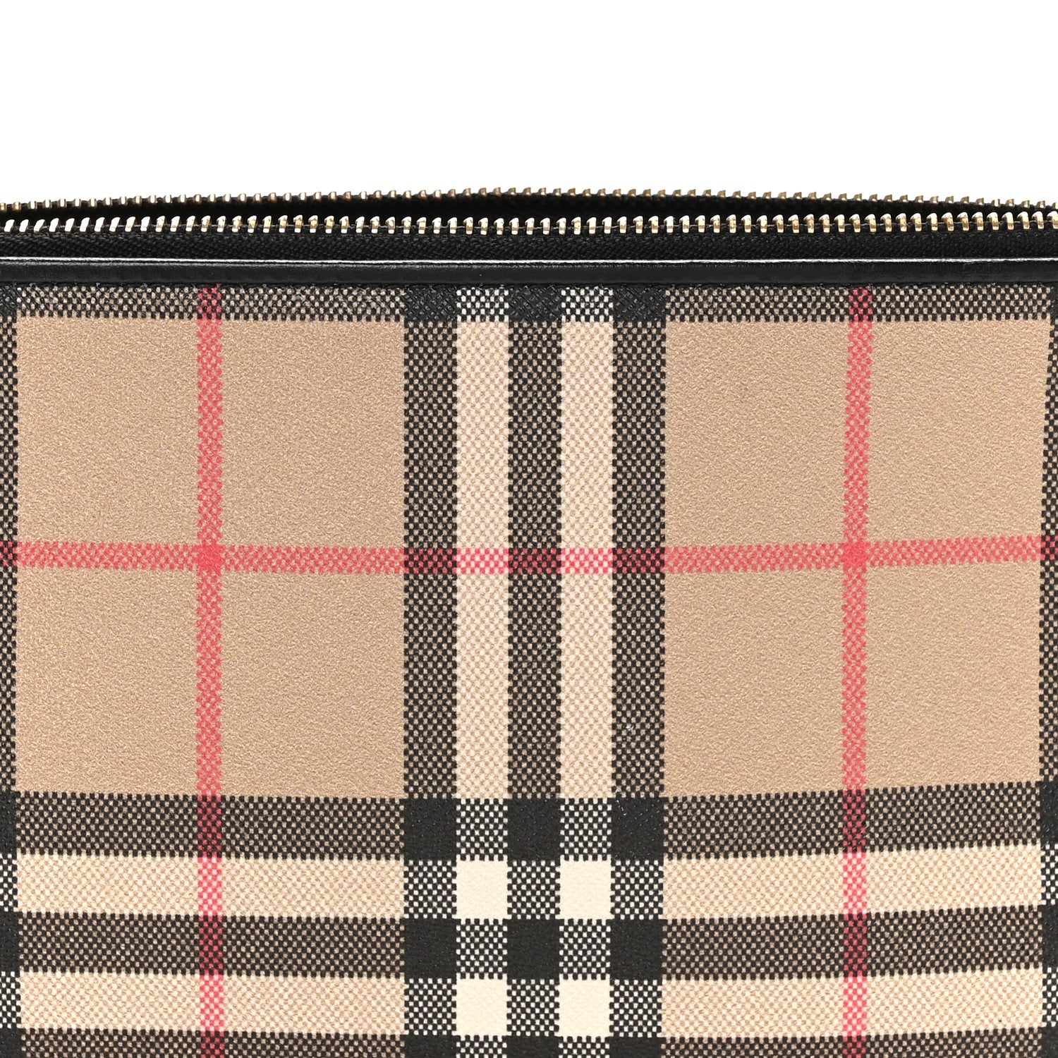 Burberry Vintage Check Calfskin Olympia Slim Pouch Archive Beige 8 of 12