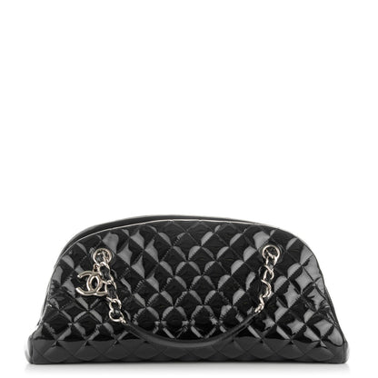 Chanel Patent Quilted Medium Just Mademoiselle Black 1 of 7