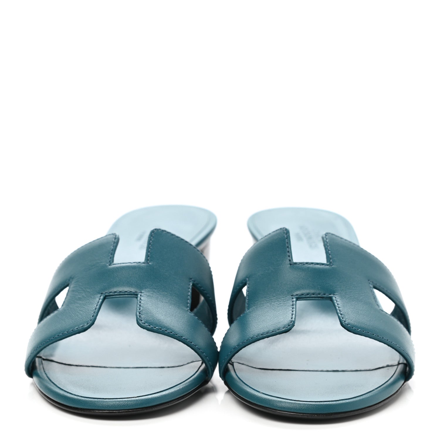 Hermes Calfskin Oasis Sandals 36 Bleu Velvet 2 of 9