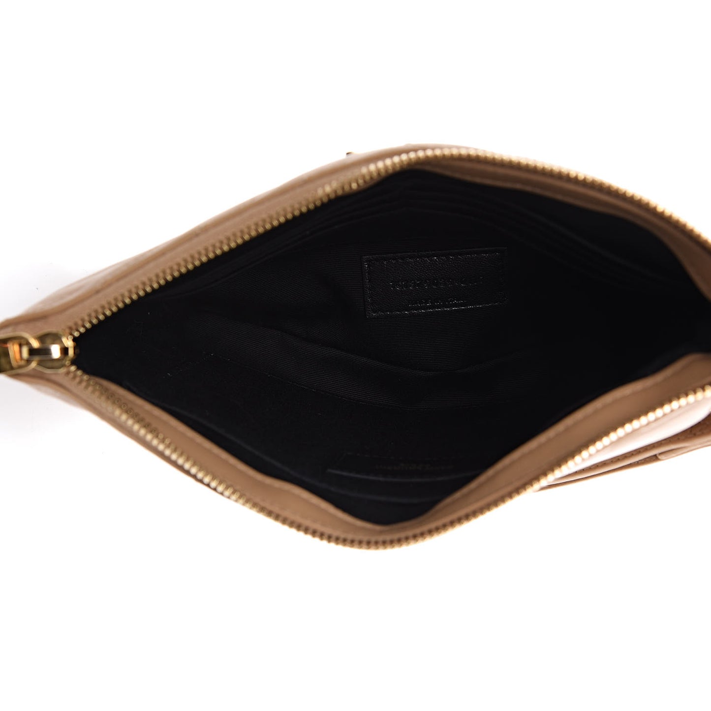 Calfskin Matelasse Chevron Monogram A5 Wristlet Cork