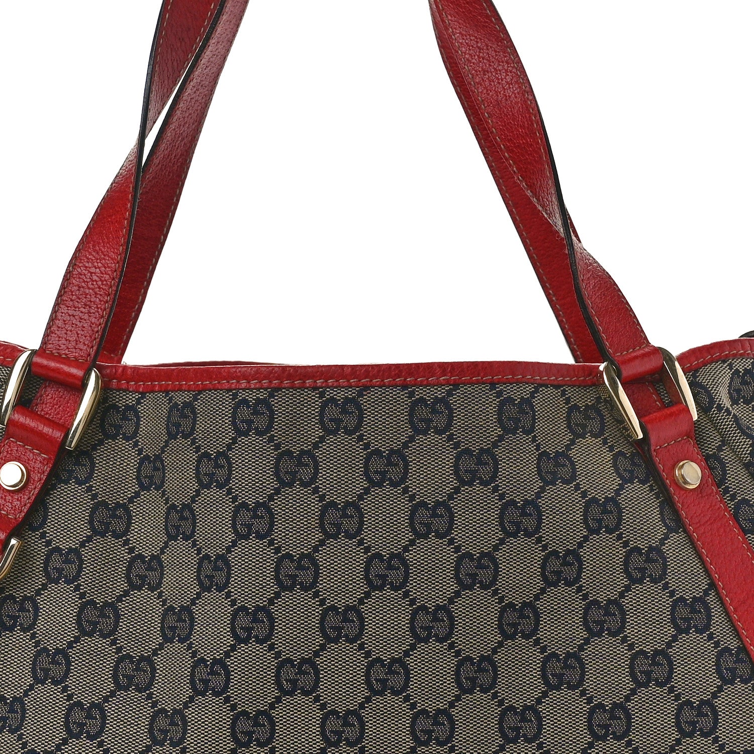 Gucci Monogram Medium Abbey Shoulder Bag Navy Red 8 of 10