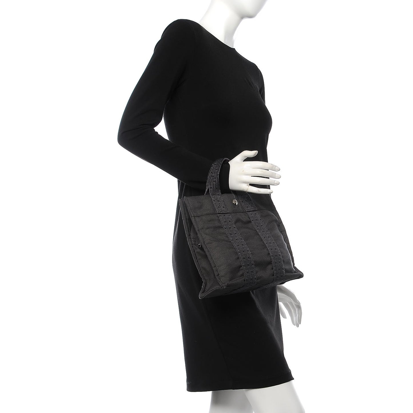Canvas Herline PM Tote Grey