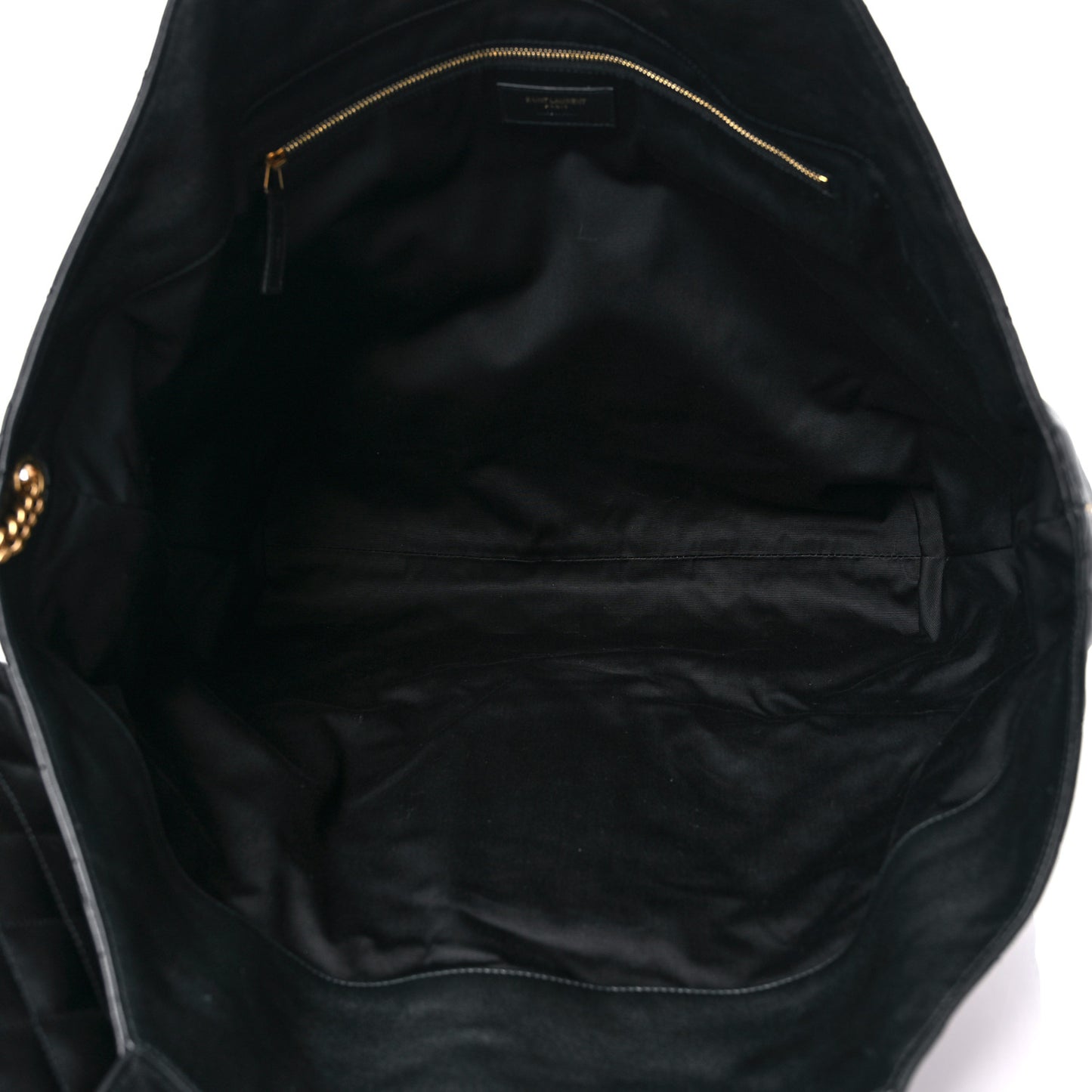 Lambskin Quilted Maxi Icare Shopping Tote Black