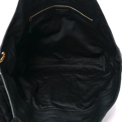 Saint Laurent Lambskin Quilted Maxi Icare Shopping Tote Black 6 of 10