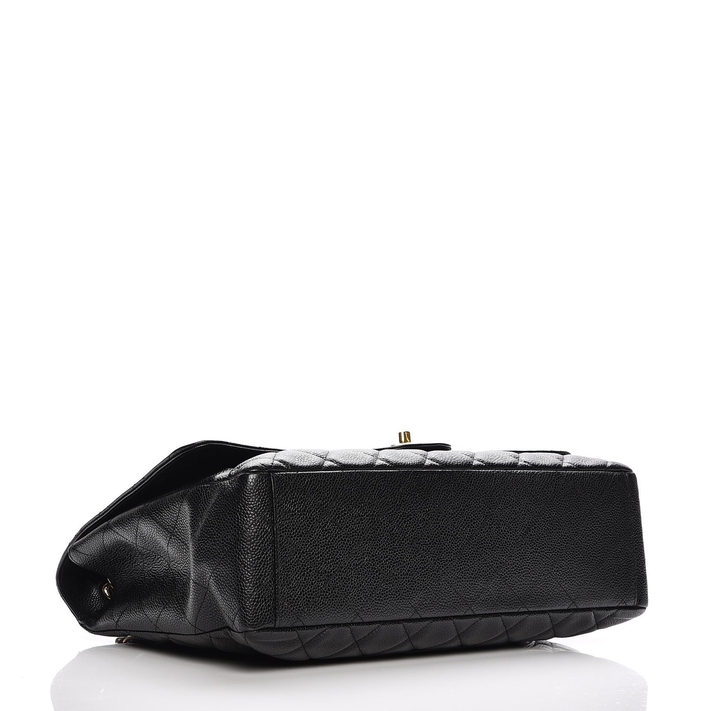 Caviar Quilted Maxi Single Flap Black