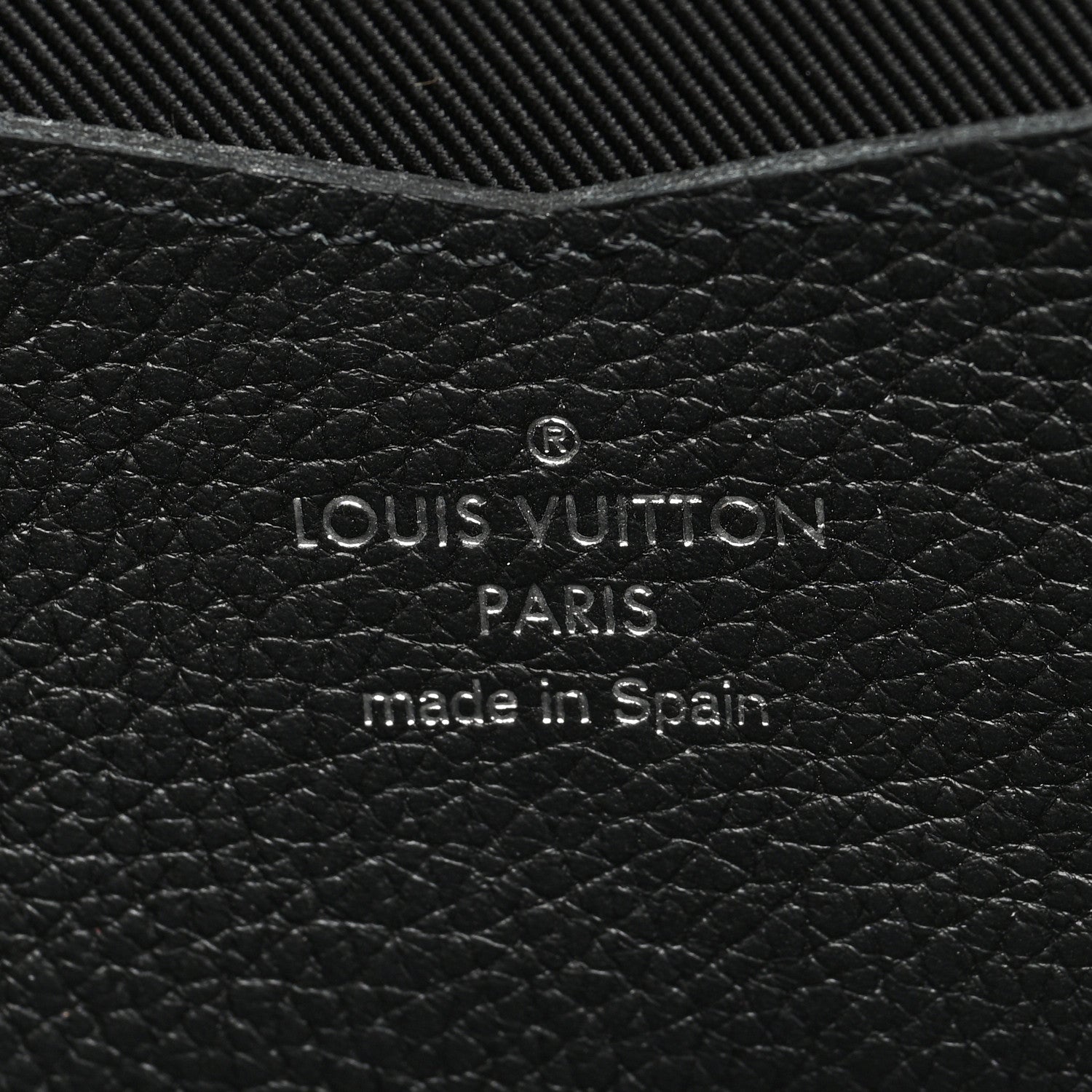 Louis Vuitton Calfskin Lockme II Wallet Black 6 of 9