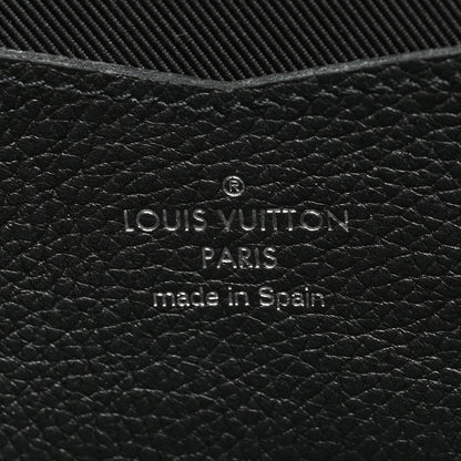 Louis Vuitton Calfskin Lockme II Wallet Black 6 of 9
