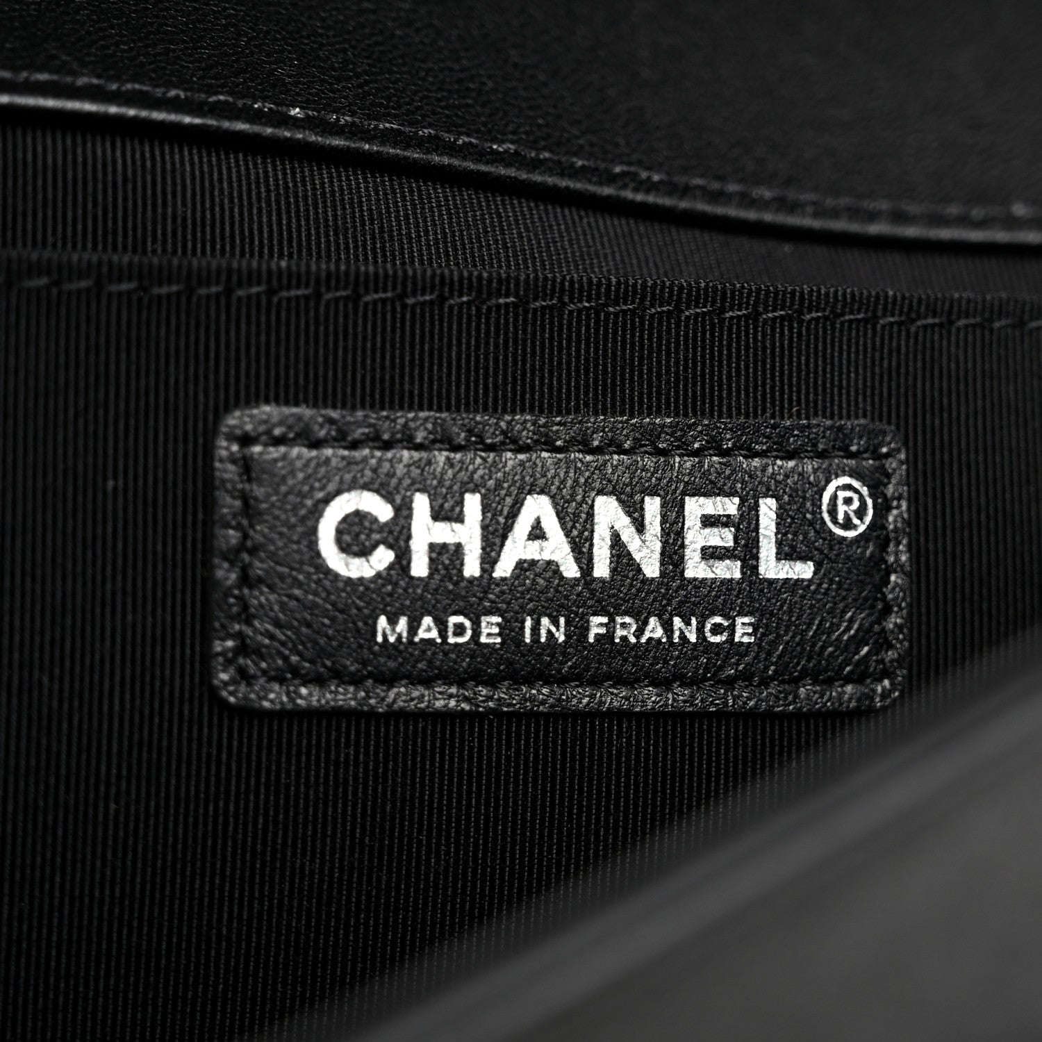 Chanel Lambskin Iridescent PVC Chevron Quilted Medium Boy Flap Black Silver 6 of 11