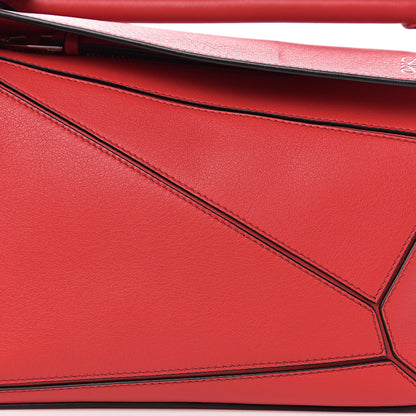 Loewe Calfskin Small Puzzle Bag Scarlet 6 of 9