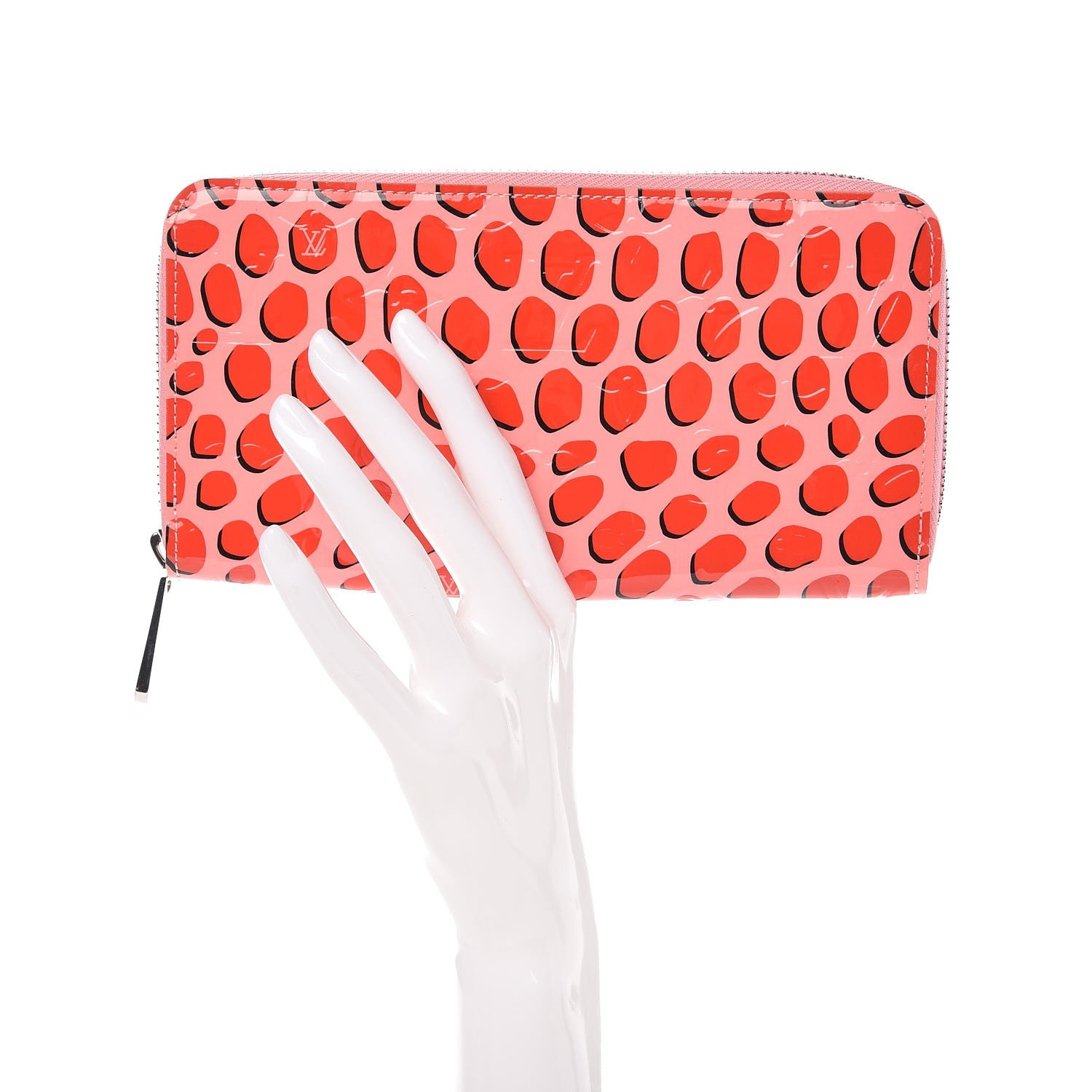 Louis Vuitton Vernis Jungle Dots Zippy Wallet Sugar Pink Poppy 2 of 7