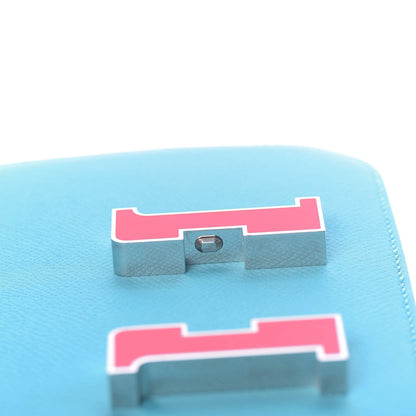 Hermes Epsom Enamel Constance 24 Bleu Du Nord Rouge 16 of 23
