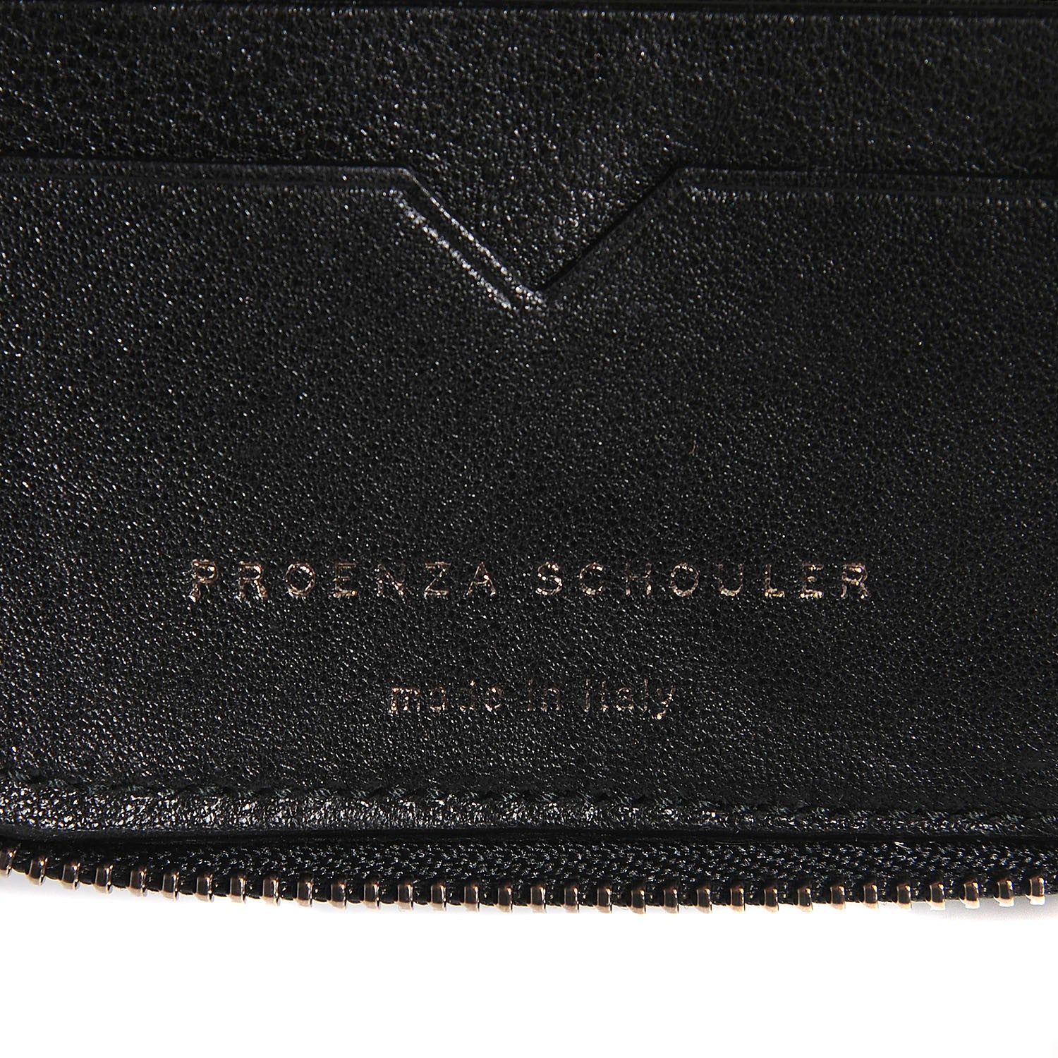 Proenza Schouler Lambskin Small PS1 Zip Wallet Black 13 of 14