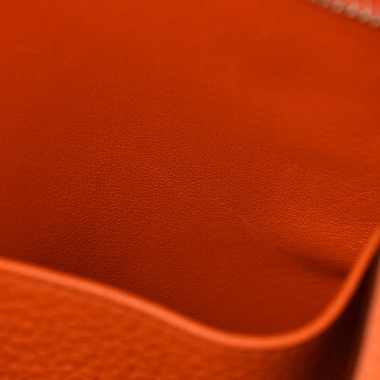 Hermes Taurillon Clemence Lindy 34 Orange 12 of 12