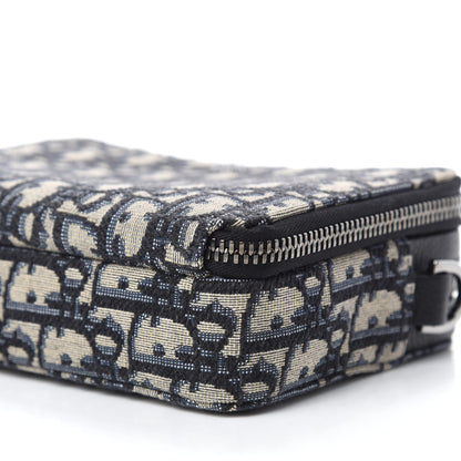 Christian Dior Oblique Pouch Navy Blue 7 of 10