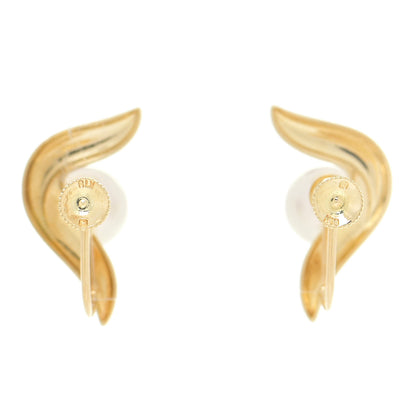 Mikimoto 18K Yellow Gold Akoya Pearl 7mm Screw Back Earrings 3 of 4